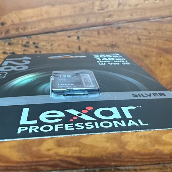 NEW- never opened. Professional 128GB SDXC UHS-I Memory Card - Silver - Picture 3 of 4